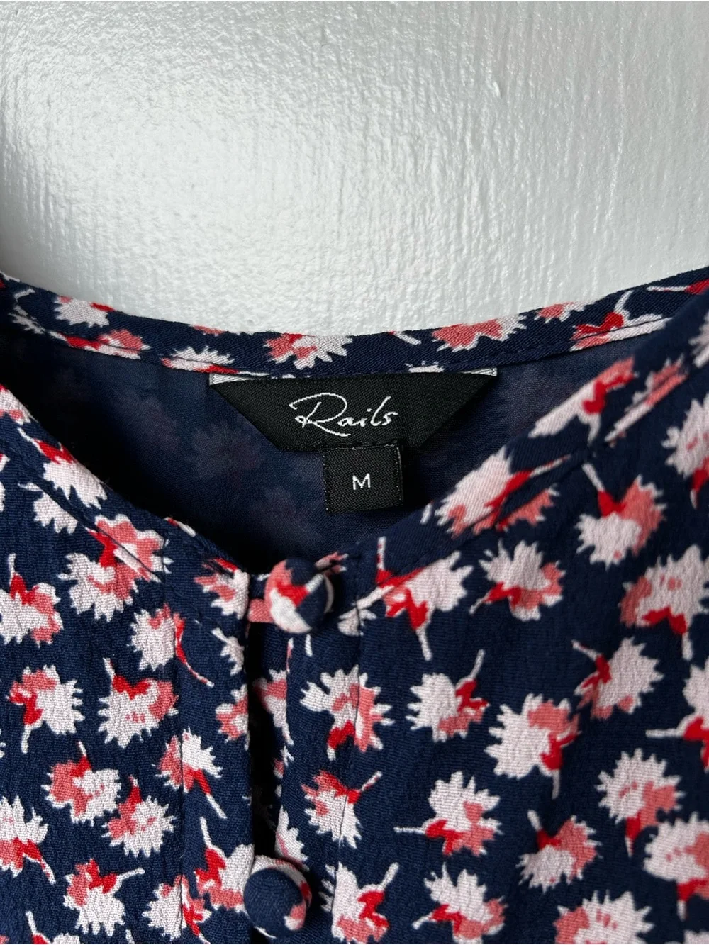RAILS Navy Floral Slip Maxi Dress with Ruffle Hem
